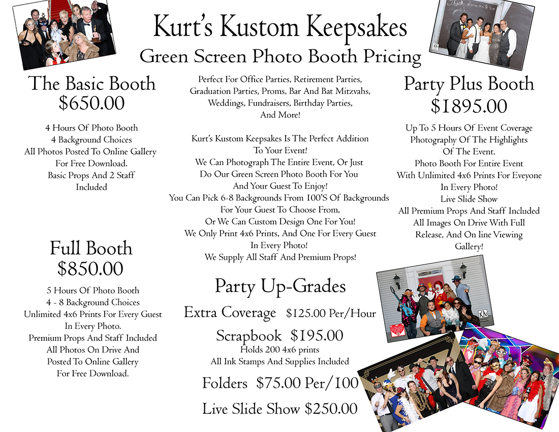 Toledo Photo Booth Kurt's Kustom Keepsakes Green Screen