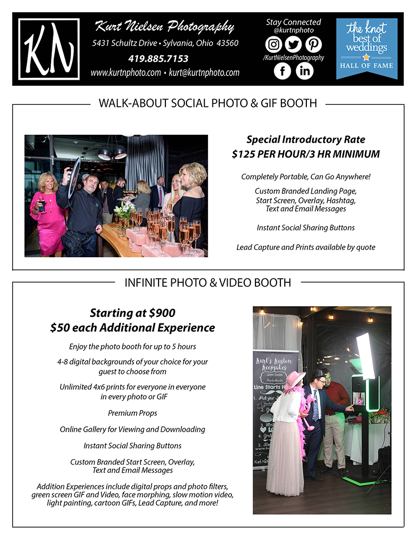 Toledo Photo Booth Pricing for Kurt Nielsen Photography