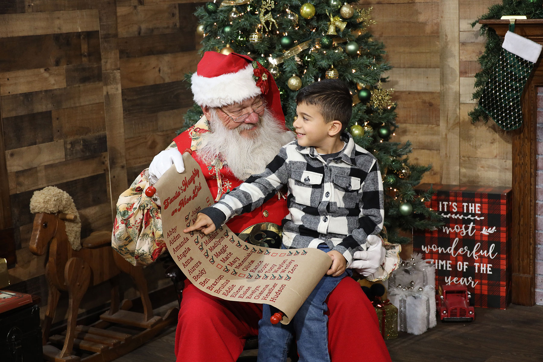 Find your name on Santa's naughty or nice list