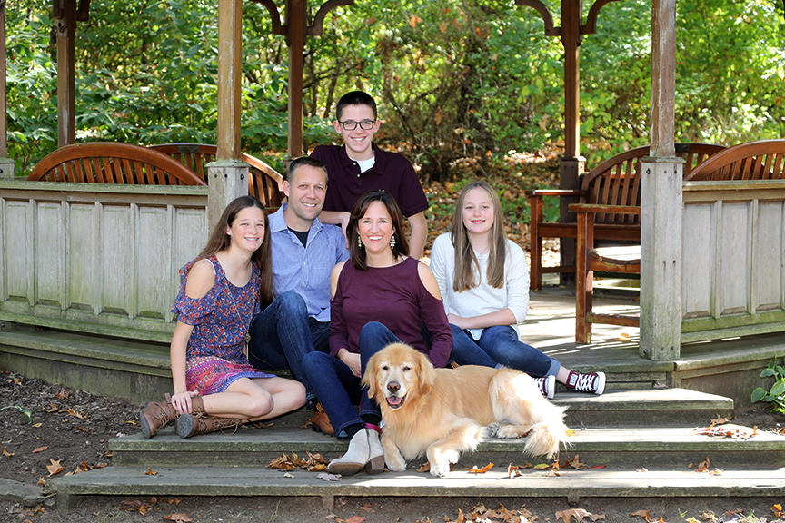 family portraits in the park