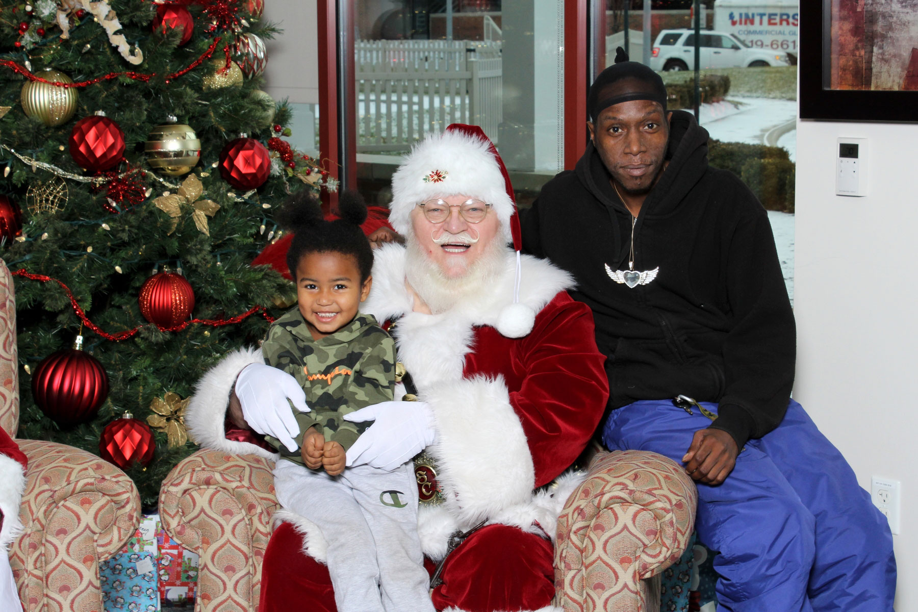Christmas photos with Santa at the Ronald McDonald House