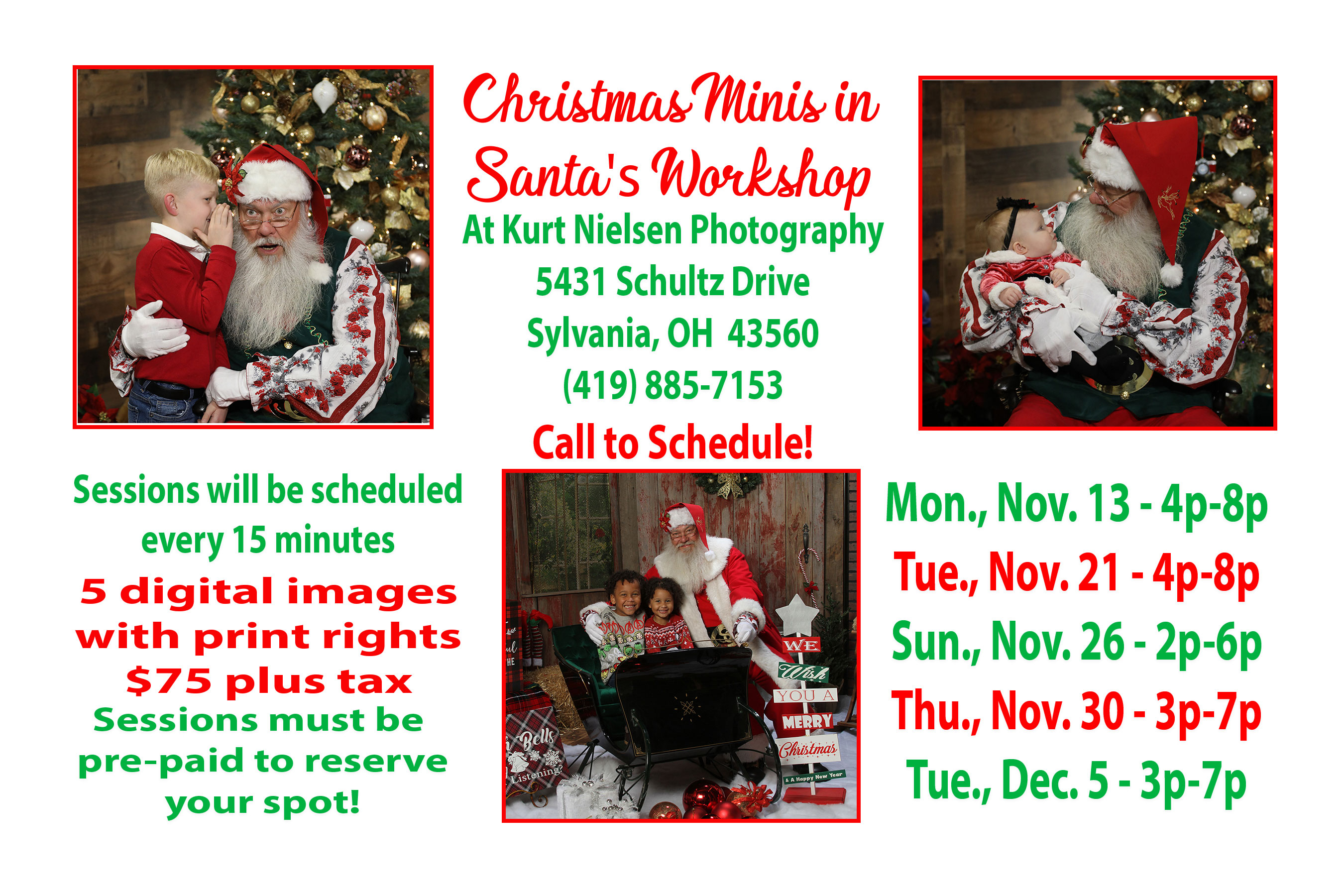 Christmas Mini Sessions with Santa