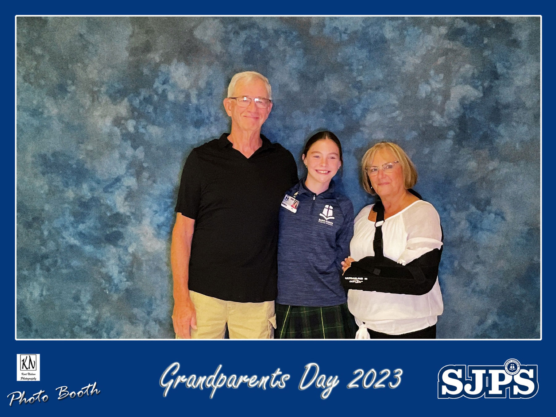 School Grandparent Day event photo booth