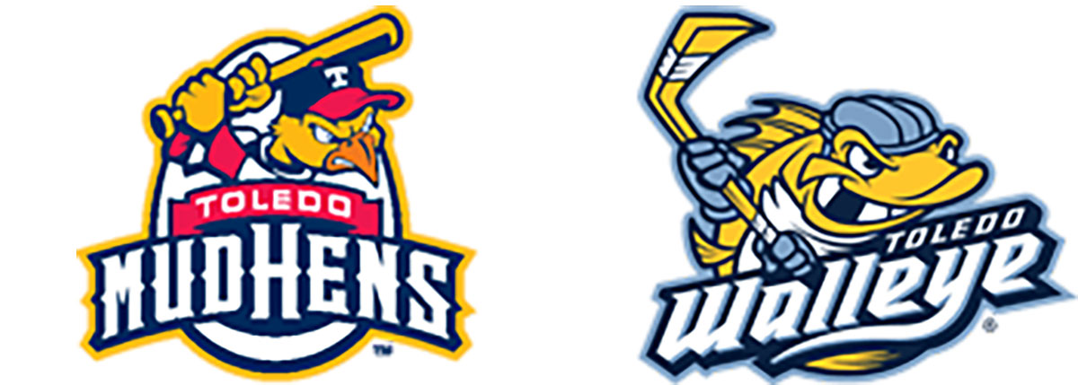 the world famous Toledo Mud Hens baseball team and the Toledo Walleye hockey teams