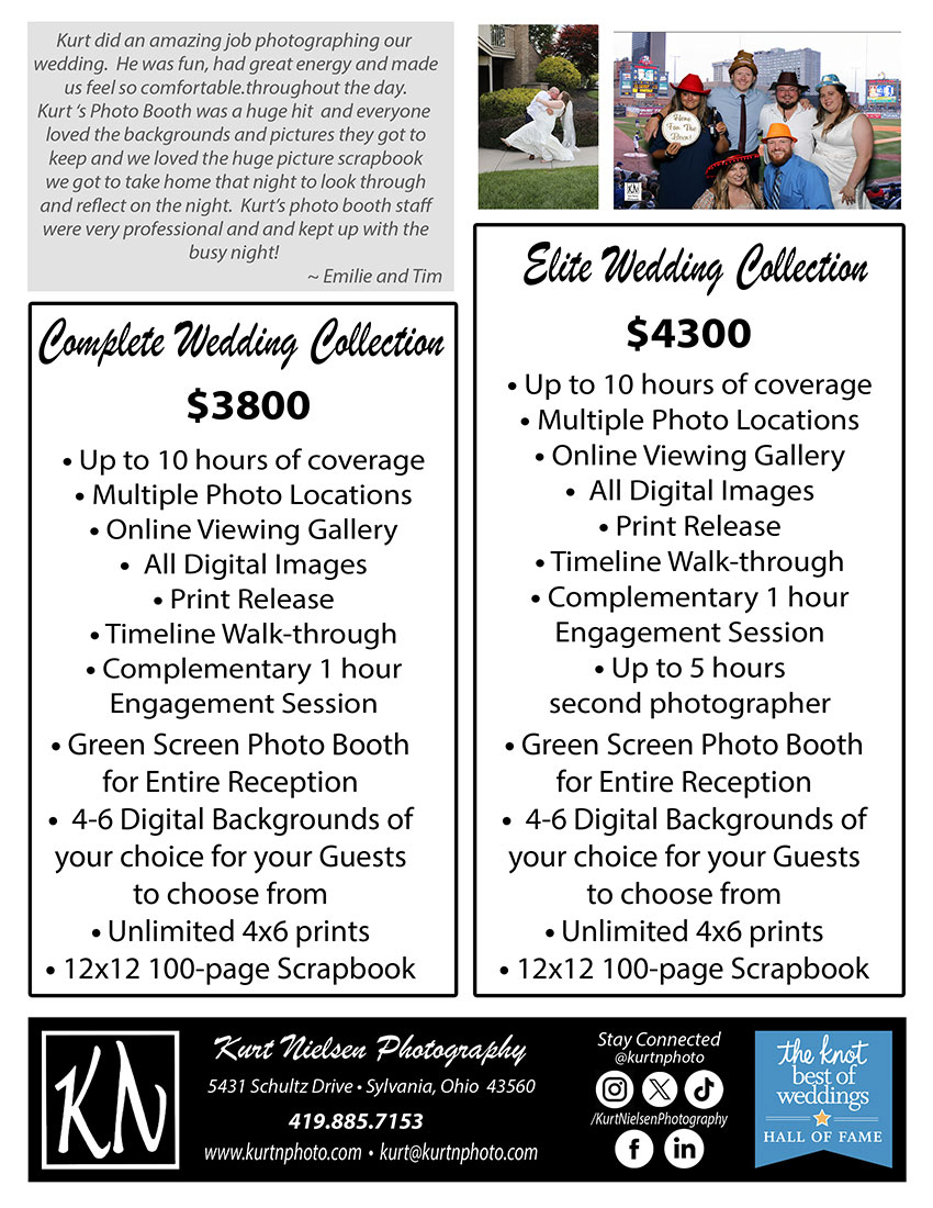 Toledo Wedding Photographers that offer bridal show specials